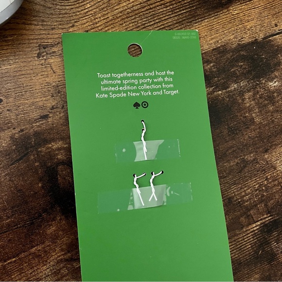 NWT! Lipstick Bag Charm Keychain - kate spade new york x Target Cream/Black/Red - Picture 5 of 5